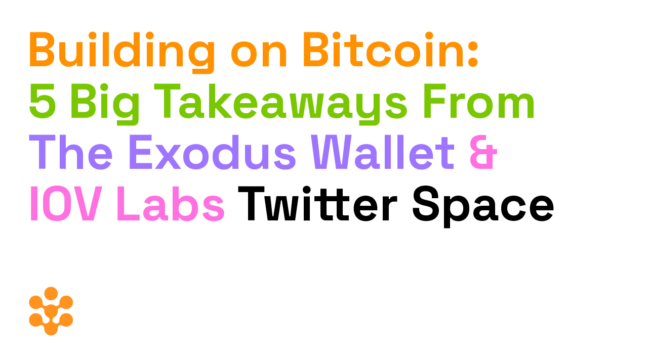 Building on bitcoin